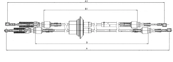 Cable Pull, manual transmission (CC00476)