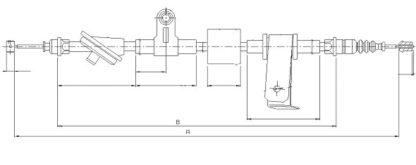 Cable Pull, parking brake (CM00030)