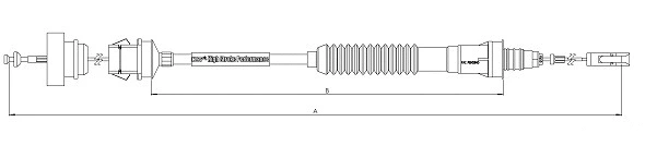 Cable Pull, clutch control (CF01096)