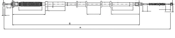 Cable Pull, parking brake (CM02840)