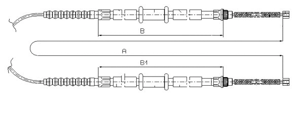 Cable Pull, parking brake (CM03240)