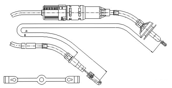 Cable Pull, clutch control (CF00332)