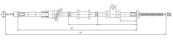 Cable Pull, parking brake (CM10370)