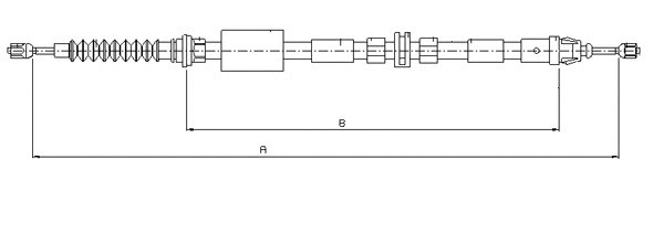 Cable Pull, parking brake (CM04730)
