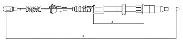 Cable Pull, parking brake (CM11790)
