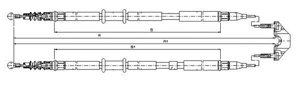 Cable Pull, parking brake (CM12560)