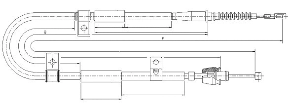 Cable Pull, parking brake (CM06240)
