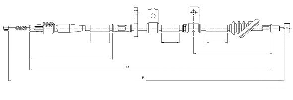 Cable Pull, parking brake (CM16620)