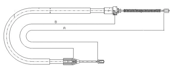 Cable Pull, parking brake (CM14660)