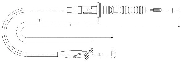 Cable Pull, clutch control (CF01660)