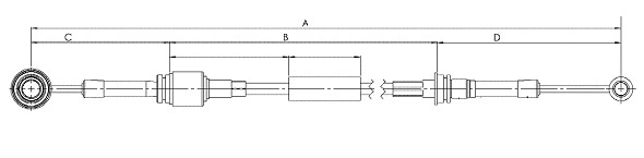Cable Pull, manual transmission (CC00512)