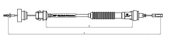 Cable Pull, clutch control (CF00576)