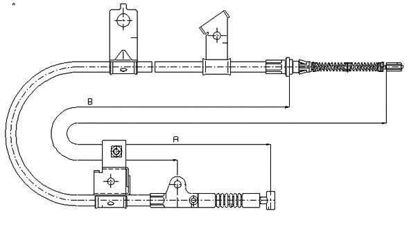 Cable Pull, parking brake (CM10610)