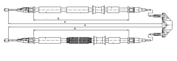 Cable Pull, parking brake (CM12280)