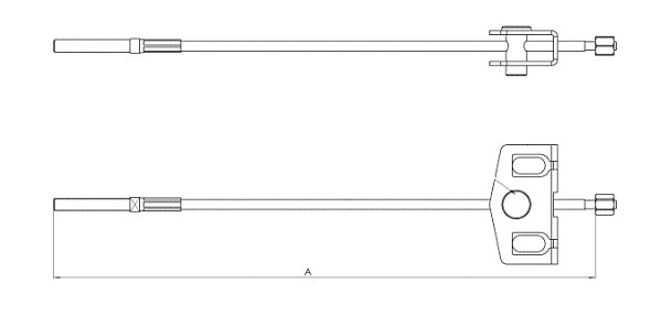 Cable Pull, parking brake (CM15150)