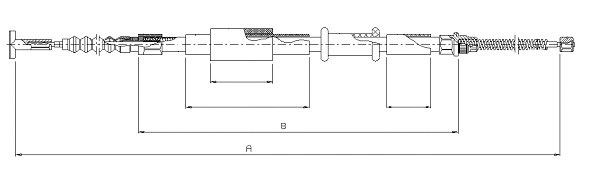 Cable Pull, parking brake (CM03420)