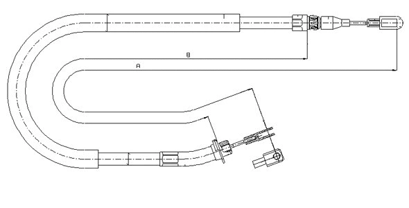 Cable Pull, parking brake (CM09870)