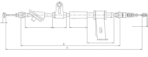 Cable Pull, parking brake (CM00040)