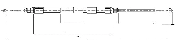 Cable Pull, parking brake (CM01130)