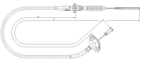 Cable Pull, clutch control (CF01664)