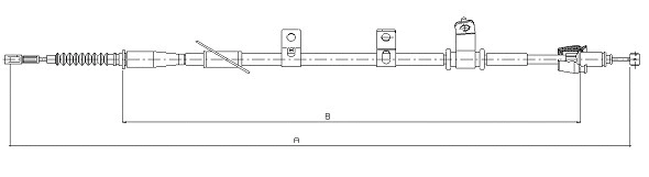 Cable Pull, parking brake (CM06810)