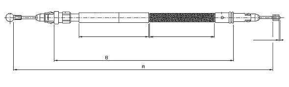 Cable Pull, parking brake (CM13870)