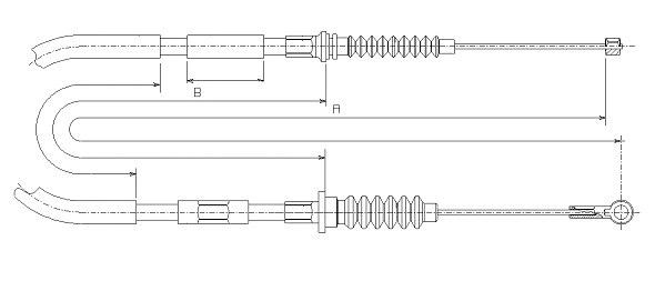 Cable Pull, parking brake (CM06820)