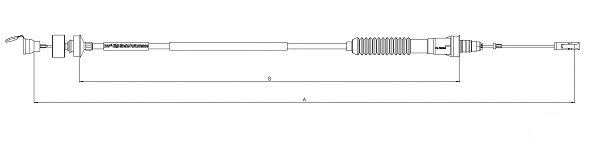 Cable Pull, clutch control (CF01112)