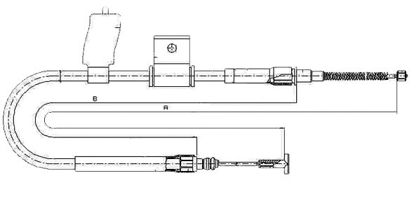 Cable Pull, parking brake (CM03690)