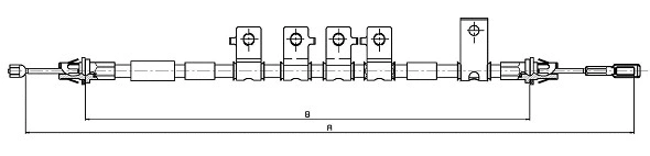 Cable Pull, parking brake (CM03380)