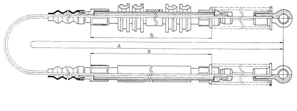 Cable Pull, parking brake (CM03230)