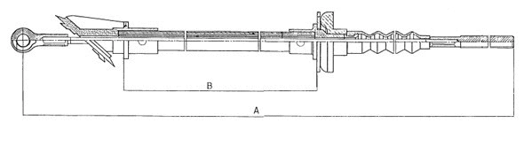 Cable Pull, clutch control (CF01128)