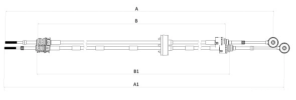 Cable Pull, manual transmission (CC01008)