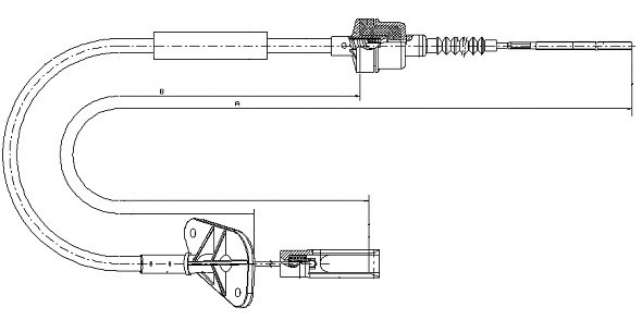 Cable Pull, clutch control (CF01172)