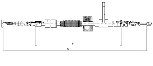 Cable Pull, parking brake (CM00170)