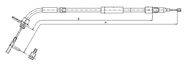 Cable Pull, parking brake (CM08960)
