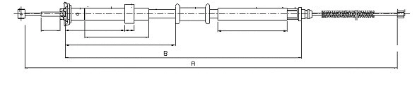 Cable Pull, parking brake (CM07800)