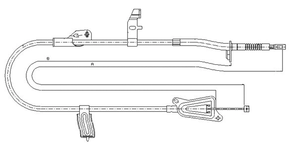 Cable Pull, parking brake (CM11110)