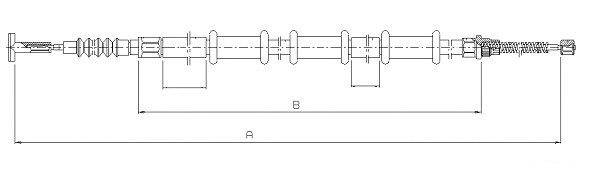Cable Pull, parking brake (CM03540)