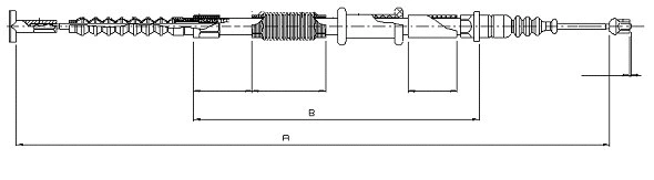Cable Pull, parking brake (CM00090)
