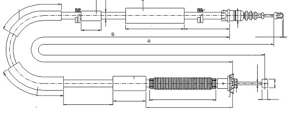 Cable Pull, parking brake (CM02900)