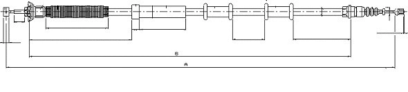 Cable Pull, parking brake (CM02880)