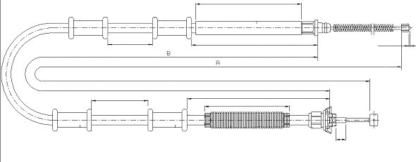 Cable Pull, parking brake (CM03920)