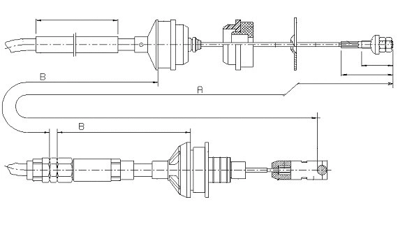 Cable Pull, clutch control (CF01820)