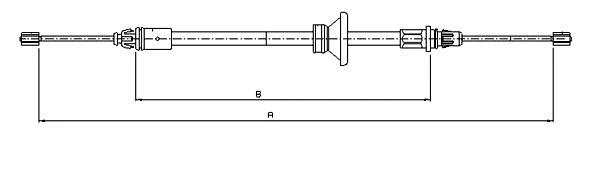 Cable Pull, parking brake (CM15360)