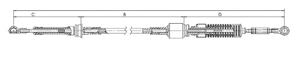 Cable Pull, manual transmission (CC00448)