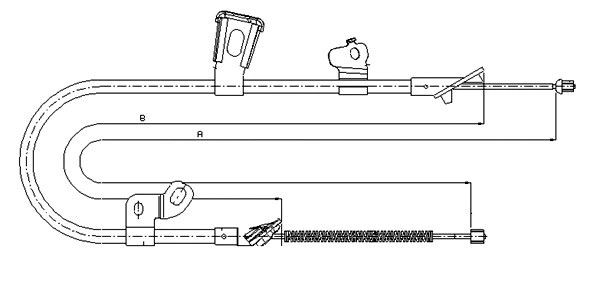 Cable Pull, parking brake (CM17160)
