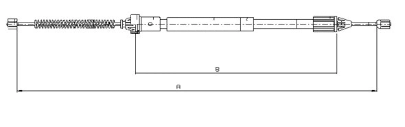 Cable Pull, parking brake (CM14780)