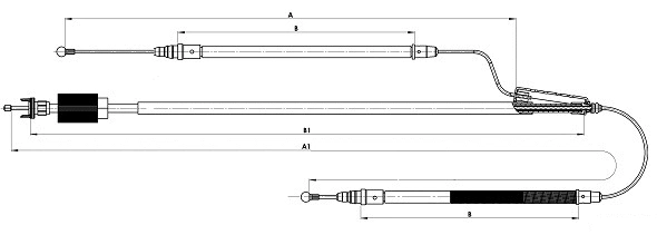 Cable Pull, parking brake (CM21530)