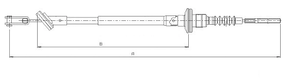 Cable Pull, clutch control (CF01608)